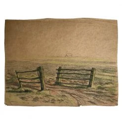 Vintage Art & Objects Evert Rabbers Landscape Drawing 42