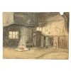 Vintage Evert Rabbers Barn Drawing 02 Art & Objects