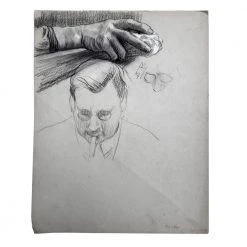 Vintage Evert Rabbers Figure Drawing 47