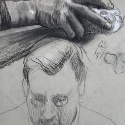 Vintage Evert Rabbers Figure Drawing 47