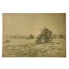 Vintage Evert Rabbers Landscape Drawing 54