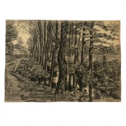 Vintage Evert Rabbers Landscape Drawing 59 Art & Objects