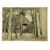 Vintage Art & Objects Evert Rabbers Landscape Drawing 60