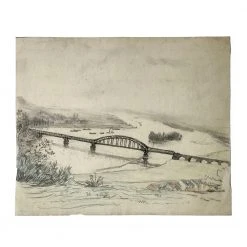 Vintage Evert Rabbers Landscape Drawing 61 Art & Objects