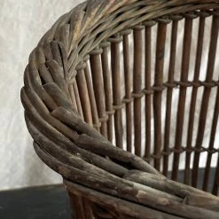 Vintage Pouches & Totes 19th Century French Woven Basket (#1)