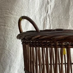 Vintage 19th Century French Woven Basket (#2). Pouches & Totes