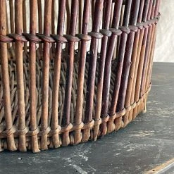 Vintage 19th Century French Woven Basket (#3)