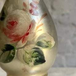 Vintage 19th Century Mercury Glass Candlestick Dining & Tabletop