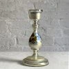 Vintage 19th Century Mercury Glass Candlestick