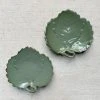 Vintage French Majolica Leaf Dish Dining & Tabletop