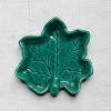 Vintage Dining & Tabletop Antique French Majolica Leaf Dish