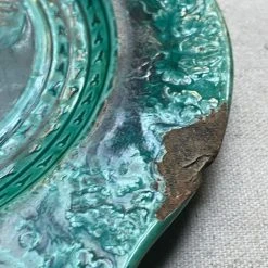 Vintage 18th Century French Majolica Portrait Plate