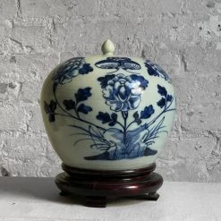 Vintage 19th Century Chinoiserie Jar Dining & Tabletop