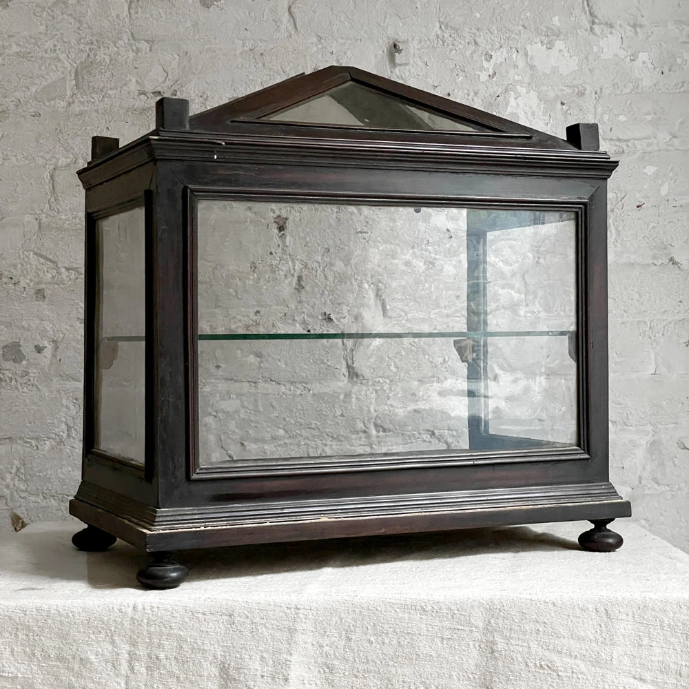 Vintage 19th Century English Display Case Vintage & Antiques 3 Vintage 19th Century English Display Case Vintage & Antiques