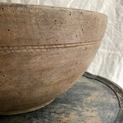 Vintage 19th Century French Wooden Bowl