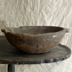 Vintage 19th Century French Wooden Bowl
