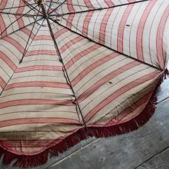 Vintage Early 20th Century Parasol Umbrella With Fringe Vintage & Antiques