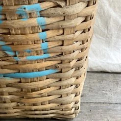 Vintage Pouches & Totes 19th Century Large Woven Harvest Basket (# 3)