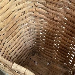 Vintage Pouches & Totes 19th Century Large Woven Harvest Basket (# 3)