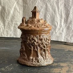 Vintage Dining & Tabletop 19th Century French Lidded Majolica Container