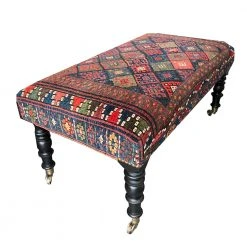 Vintage Rugs & Mats Antique Baluch Rug Ottoman