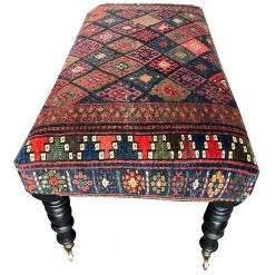 Vintage Rugs & Mats Antique Baluch Rug Ottoman
