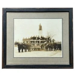 Vintage Fire Department Portrait Photo Vintage Art