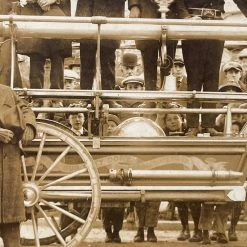 Vintage Fire Department Portrait Photo Vintage Art