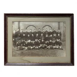 Vintage Football Team Photograph Vintage Art