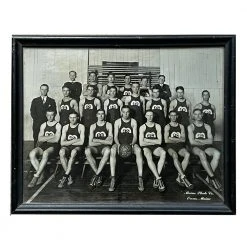 Vintage Basketball Team Photograph Vintage Art