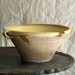 Vintage 19th Century French Glazed Tian Confit Spouted Bowl