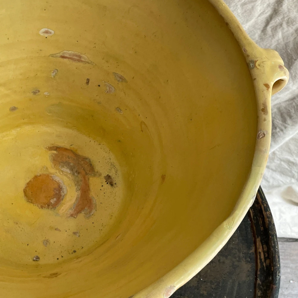 Vintage 19th Century French Glazed Tian Confit Spouted Bowl 6 Vintage 19th Century French Glazed Tian Confit Spouted Bowl