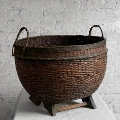 Vintage Late 19th Century Southeast Asia Basket (No. 01) Pouches & Totes