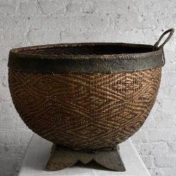 Vintage Late 19th Century Southeast Asia Basket (No. 03)