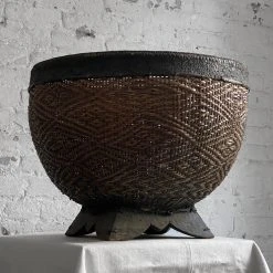 Vintage Late 19th Century Southeast Asia Basket (No. 03)