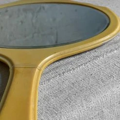 Vintage Celluloid Framed Hand Held Mirror