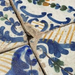 Vintage Vintage & Antiques Set Of 12 Early 19th Century French Tiles