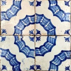 Vintage Set Of 6 Early 19th Century French Tiles Vintage & Antiques