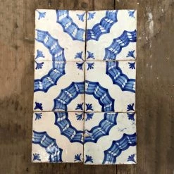 Vintage Set Of 6 Early 19th Century French Tiles Vintage & Antiques