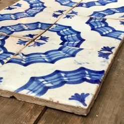 Vintage Set Of 6 Early 19th Century French Tiles Vintage & Antiques