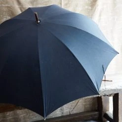 Vintage Vintage & Antiques Early 20th Century Blue Umbrella 5