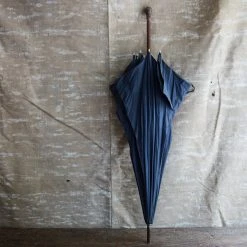 Vintage Vintage & Antiques Early 20th Century Blue Umbrella 5