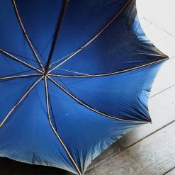 Vintage Early 20th Century Blue Umbrella 3 Vintage & Antiques