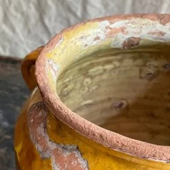 Vintage Dining & Tabletop 19th Century French Glazed Confit Pot