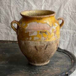 Vintage Dining & Tabletop 19th Century French Glazed Confit Pot