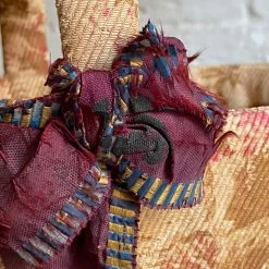 Vintage Antique Victorian Covered Basket Pouches & Totes