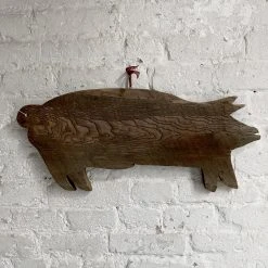Vintage Wood Carved Pig Vintage & Antiques