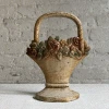 Vintage Vintage & Antiques Antique Cast Iron Flower Basket Doorstop