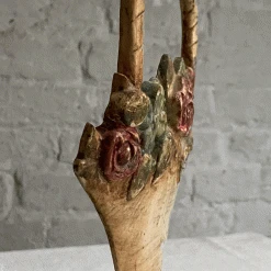 Vintage Vintage & Antiques Antique Cast Iron Flower Basket Doorstop