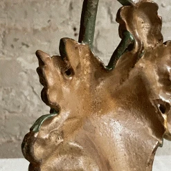 Vintage Antique Cast Iron Flower Basket Doorstop Vintage & Antiques